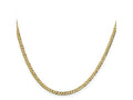 FJC Finejewelers 14 kt Yellow Gold Curb Lightweight Flat Cuban Chain 26 Inches x 3.1 mm