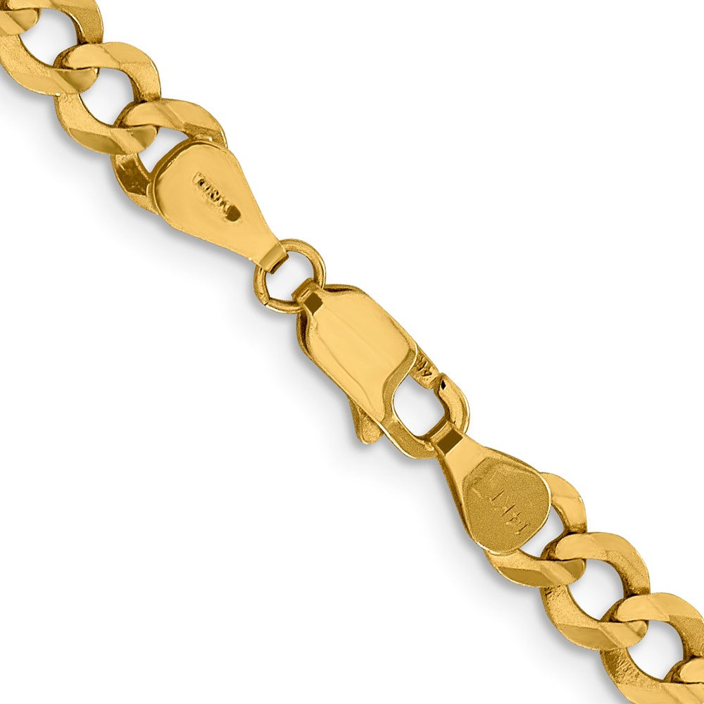 FJC Finejewelers 14 kt Yellow Gold Lightweight Flat Cuban Chain 22 Inches x 5.9 mm