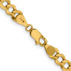 FJC Finejewelers 14 kt Yellow Gold Lightweight Flat Cuban Chain 22 Inches x 5.9 mm