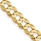 FJC Finejewelers 14 kt Yellow Gold Lightweight Flat Cuban Chain 22 Inches x 5.9 mm