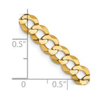 FJC Finejewelers 14 kt Yellow Gold Lightweight Flat Cuban Chain 22 Inches x 5.9 mm
