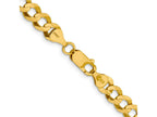 FJC Finejewelers 14 kt Yellow Gold Curb Lightweight Flat Cuban Chain Bracelet 9 Inches x 7.2 mm