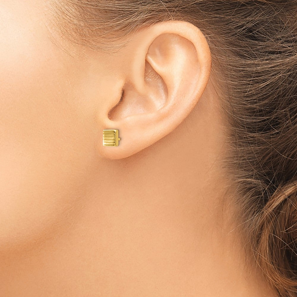 FJC Finejewelers 14 kt Yellow Gold Button Post Earrings 7 mm x 6 mm