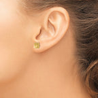 FJC Finejewelers 14 kt Yellow Gold Button Post Earrings 7 mm x 6 mm