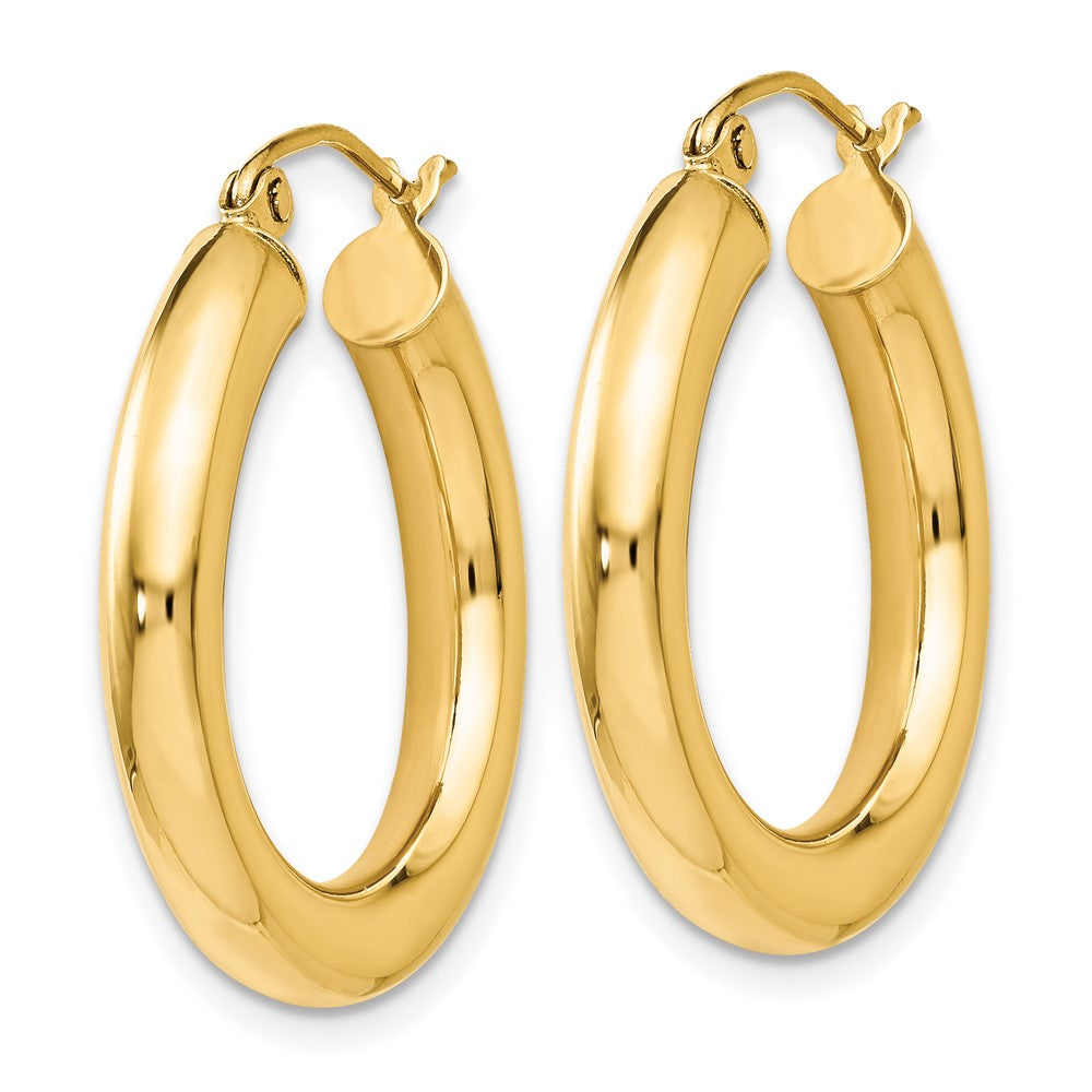 FJC Finejewelers 14 kt Yellow Gold Polished Lightweight Hoop Earrings 26 mm x 24 mm