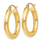 FJC Finejewelers 14 kt Yellow Gold Polished Lightweight Hoop Earrings 26 mm x 24 mm