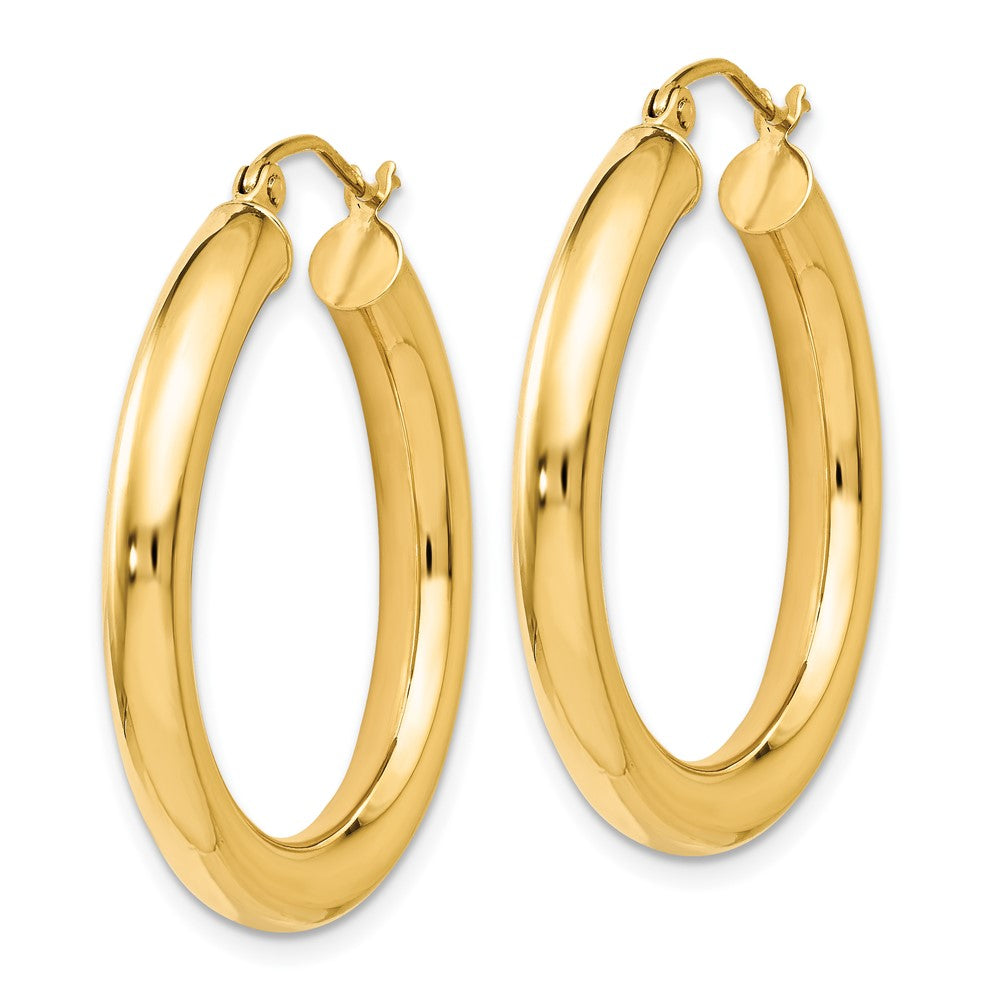 FJC Finejewelers 14 kt Yellow Gold Polished Lightweight Hoop Earrings 31 mm x 29 mm