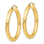 FJC Finejewelers 14 kt Yellow Gold Polished Lightweight Hoop Earrings 37 mm x 35 mm