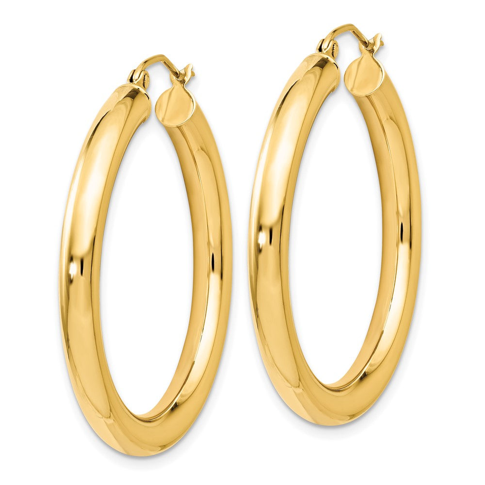 FJC Finejewelers 14 kt Yellow Gold Polished Lightweight Hoop Earrings 37 mm x 35 mm