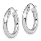 FJC Finejewelers 14 kt White Gold Hoops Polished Lightweight Hoop Earrings 26 mm x 24 mm