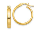 FJC Finejewelers 14 kt Yellow Gold Hoop Polished Earrings 19 mm x 18 mm