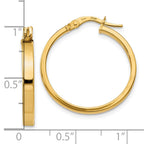 FJC Finejewelers 14 kt Yellow Gold Hoop Polished Earrings 24 mm x 23 mm