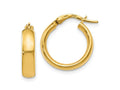FJC Finejewelers 14 kt Yellow Gold Hoop Polished Earrings 18 mm x 16 mm