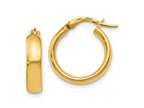 FJC Finejewelers 14 kt Yellow Gold Hoop Polished Earrings 18 mm x 16 mm