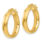FJC Finejewelers 14 kt Yellow Gold Hoop Polished Earrings 20 mm x 18 mm