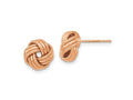 FJC Finejewelers 14 kt Rose Gold Love Knots Knot Polished Bright Cut Post Earrings 8 mm x 9 mm