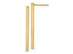 FJC Finejewelers 14 kt Yellow Gold Polished Post Dangle Bar Earrings 35 mm x 2 mm