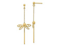 FJC Finejewelers 14 kt Yellow Gold Polished Dragonfly Post Dangle Earrings 58 mm x 25 mm