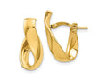 FJC Finejewelers 14 kt Yellow Gold 5mm High Polished Hoop Earrings 20 mm x 11 mm