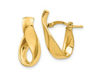 FJC Finejewelers 14 kt Yellow Gold 5mm High Polished Hoop Earrings 20 mm x 11 mm