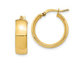 FJC Finejewelers 14 kt Yellow Gold 6mm High Polished Hoop Earrings 20 mm x 18 mm