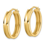 FJC Finejewelers 14 kt Yellow Gold Polished Oval Hoops