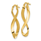FJC Finejewelers 14 kt Yellow Gold Polished LandR Eternity Hoop Earrings 13 mm x 13 mm