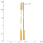 FJC Finejewelers 14 kt Yellow Gold Polished Post Dangle Earrings