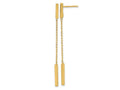 FJC Finejewelers 14 kt Yellow Gold Polished Post Dangle Earrings