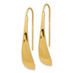 FJC Finejewelers 14 kt Yellow Gold Dangle Polished Threader Earrings 34 mm x 6 mm