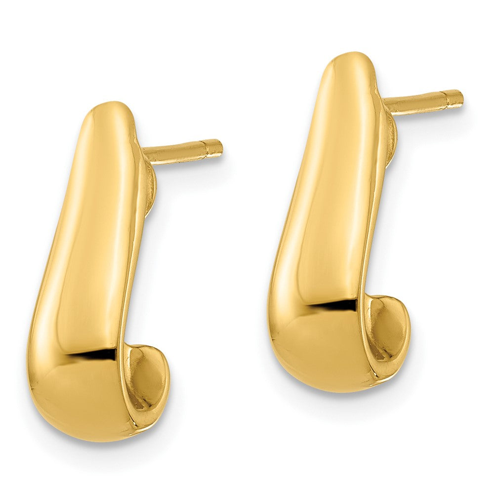 FJC Finejewelers 14 kt Yellow Gold Button Polished Post Earrings
