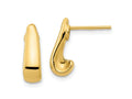 FJC Finejewelers 14 kt Yellow Gold Button Polished Post Earrings