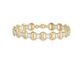 FJC Finejewelers 14 kt Two Tone Gold Polished Fancy Link Bracelet 7.5 Inches x 9 mm