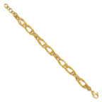 FJC Finejewelers 14 kt Yellow Gold Polished Fancy Link Bracelet 8 Inches x 9 mm