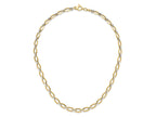 FJC Finejewelers 14 kt Two Tone Gold Link Polished with .25in ext. Necklace 18 Inches x 6 mm