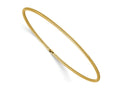 FJC Finejewelers 14 kt Yellow Gold Polished Textured Slip-on Bangle 0.28 mm