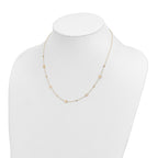 FJC Finejewelers 14 kt Yellow Gold Cable Polished Disc Necklace 18 Inches x 5 mm