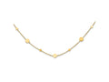 FJC Finejewelers 14 kt Yellow Gold Cable Polished Disc Necklace 18 Inches x 5 mm