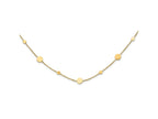 FJC Finejewelers 14 kt Yellow Gold Cable Polished Disc Necklace 18 Inches x 5 mm