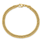 FJC Finejewelers 14 kt Yellow Gold Polished Curb Link Bracelet 7.75 Inches x 5.25 mm
