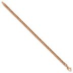 FJC Finejewelers 14 kt Rose Gold Fancy Polished Curb Link Bracelet 7.75 Inches x 5.25 mm