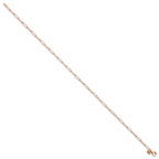 FJC Finejewelers 14 kt Rose Gold Polished Fancy Link Anklet 10 Inches x 2.59 mm
