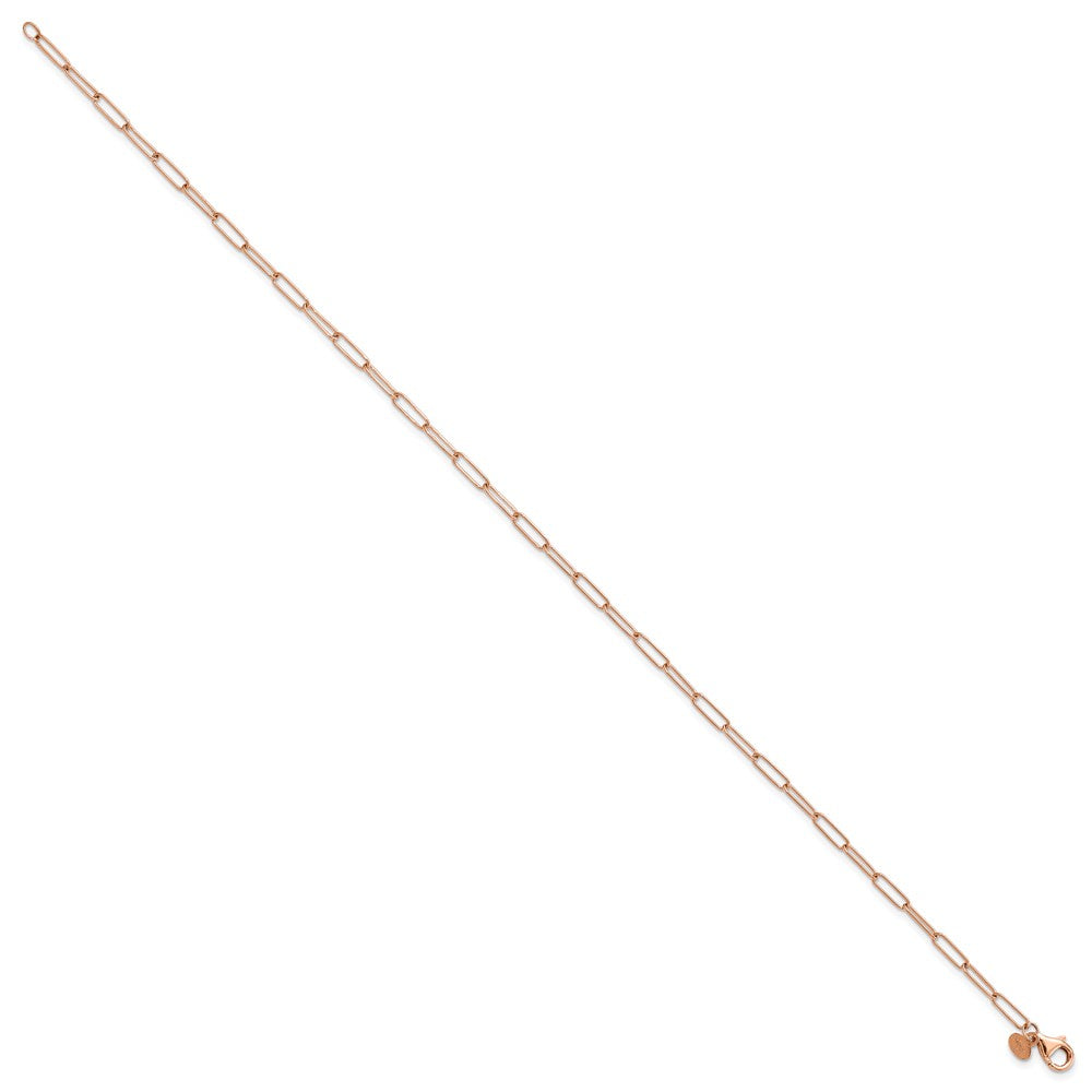 FJC Finejewelers 14 kt Rose Gold Polished Fancy Link Anklet 10 Inches x 2.59 mm