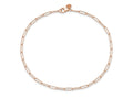 FJC Finejewelers 14 kt Rose Gold Polished Fancy Link Anklet 10 Inches x 2.59 mm