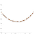 FJC Finejewelers 14 kt Rose Gold Polished Fancy Link Necklace 18 Inches