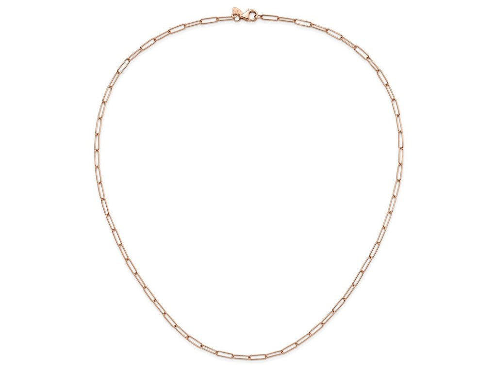 FJC Finejewelers 14 kt Rose Gold Polished Fancy Link Necklace 18 Inches