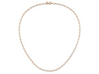 FJC Finejewelers 14 kt Rose Gold Polished Fancy Link Necklace 18 Inches