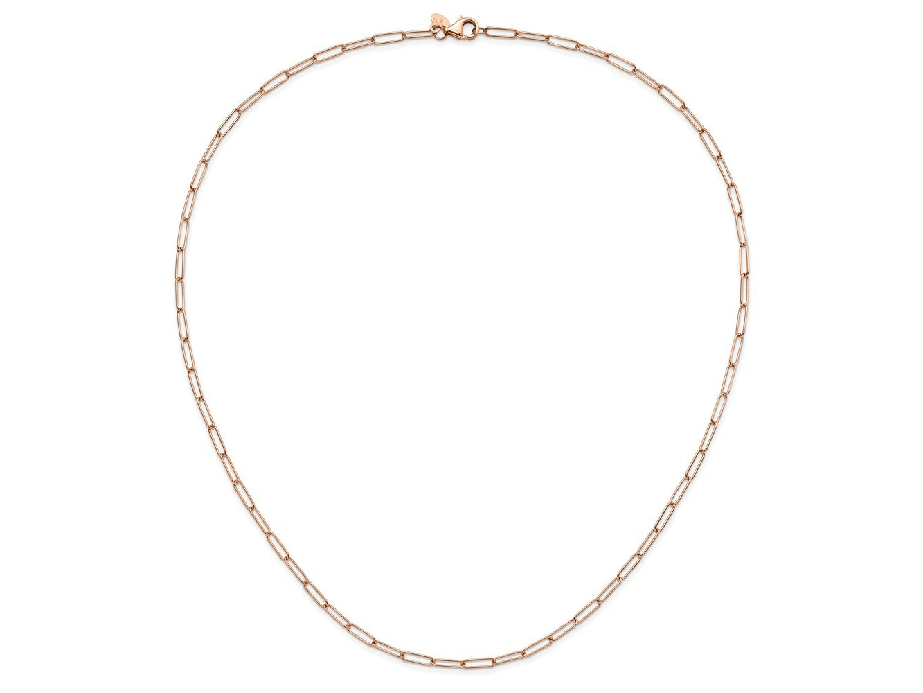FJC Finejewelers 14 kt Rose Gold Polished Fancy Link Necklace 18 Inches