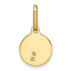 FJC Finejewelers 14 kt Yellow Gold Polished and Matte Angel Charm