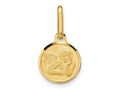 FJC Finejewelers 14 kt Yellow Gold Polished and Matte Angel Charm